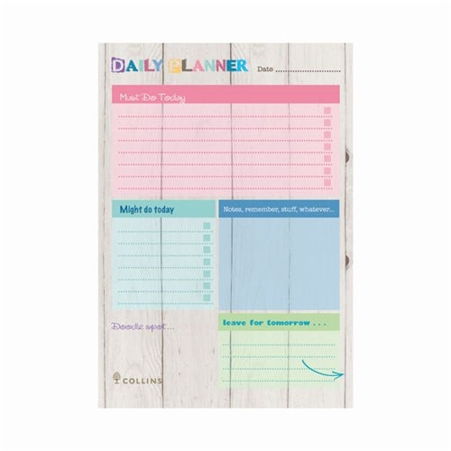 Collins Brighton Daily Planner Desk Pad A5