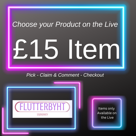 One Item (Stationery) - as selected on the live - Fifteen